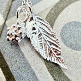 Blackberry and Leaf Pendant