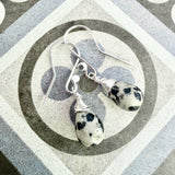 Dalmation Jasper drop earrings