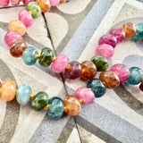Hand Knotted Tourmaline Agate Necklace