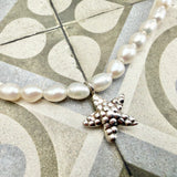 Pearl Necklace with starfish charm