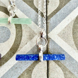 Gemstone T Bar pendant
