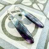 Fluorite drop earrings
