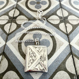 Antique Stamp Holder Pendant