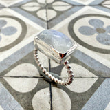 Rainbow Moonstone Ring