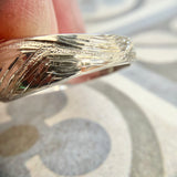 Moissanite Engraved Hollow Bomb Ring