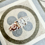 Moissanite Silver Engagement Ring