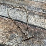 Upcycled Vintage T-Bar Watch Chain Choker