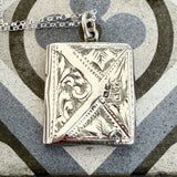 Antique Stamp Holder Pendant
