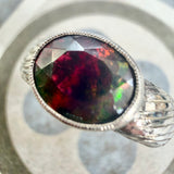 Opal Starry Night Ring
