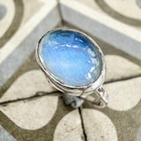 Rainbow Moonstone Doublet Ring