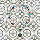 Aurora Opal pendant on a Sweetie Jade Necklace