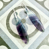 Fluorite drop earrings
