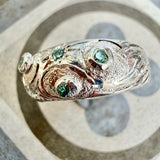 Moissanite Engraved Hollow Bomb Ring