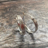 Art Nouveau Lock Hoop Earrings