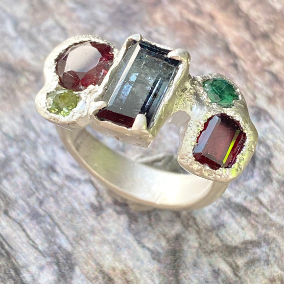 Relic Five Stone Statement Ring