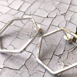 Geometric Hexagon earrings