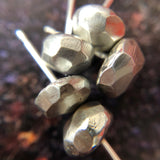 Geometric faceted Silver Studs