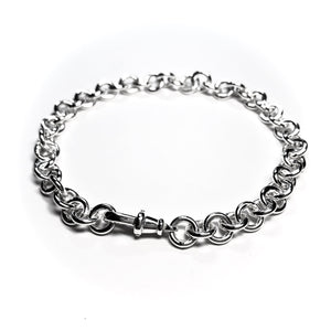 silver handmade chain bracelet