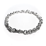 silver handmade chain bracelet
