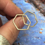 Geometric Hexagon earrings