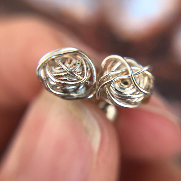 Silver wrapped studs