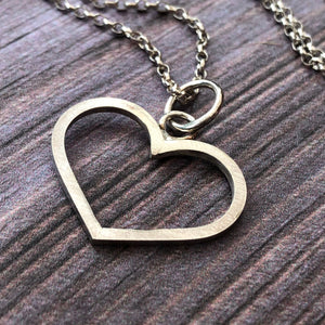 silver heart pendant