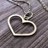 silver heart pendant