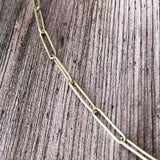 silver paperclip chain necklace