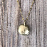 silver blob pendant