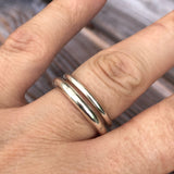 Simple Silver Stacker Ring 2mm Band
