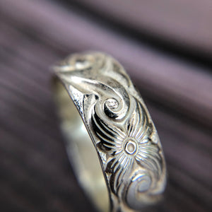 silver rococo ring