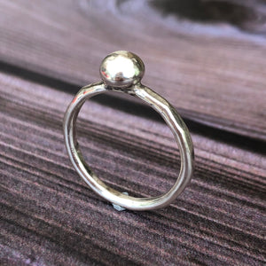 Blob ring - Recycled Silver ring