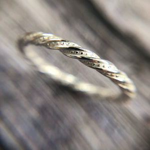 silver twisted ring