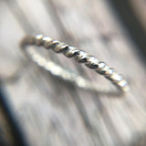 twisted silver ring