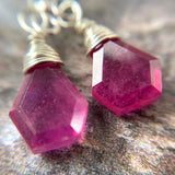 Pink Sapphire Earrings