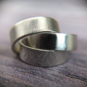 Silver ear cuff
