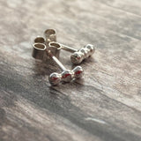 silver bubble studs