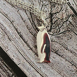 silver penguin pendant