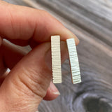 Hammered Rectangular earrings