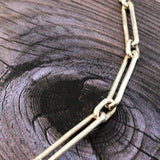 Trombone Chain Link Necklace