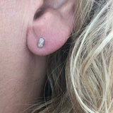 Small oval earrings