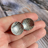 Hammered Saucer Earrings
