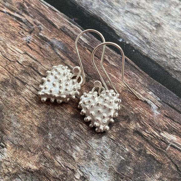 Jazzle Heart Drop Earrings