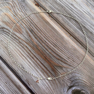 silver heart and arrow necklace 