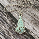 silver turquoise pendant 