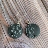obsidian earrings