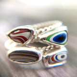 Fordite Bubble Ring