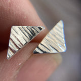 Hammered Triangle earrings