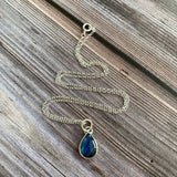 Tear Drop Labradorite Necklace