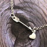 Arrow and Heart Charm Bracelet